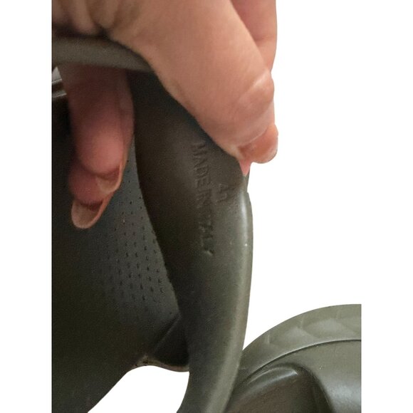 GIVENCHY Olive Green Marshmallow Slides Sandals Size 41 / 11 - Picture 7 of 11